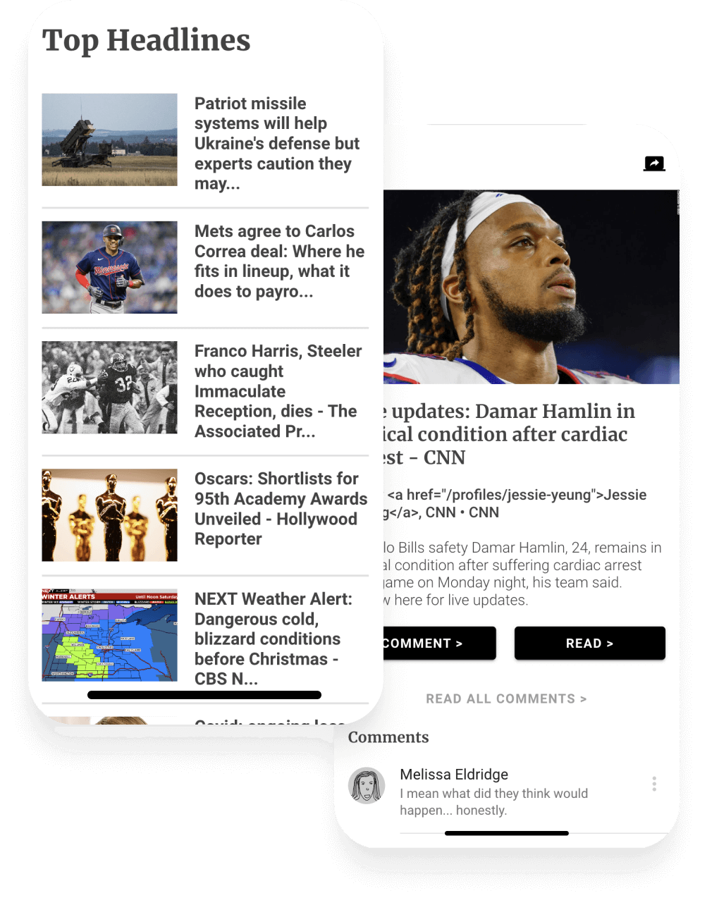 News and weather app