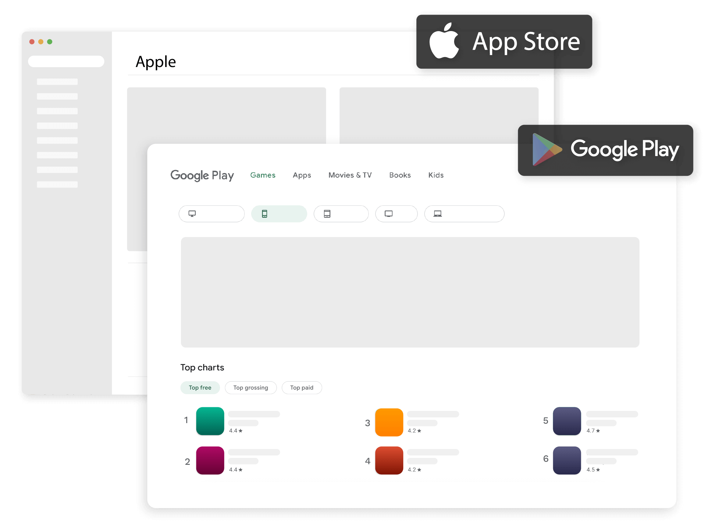 Set up app store accounts