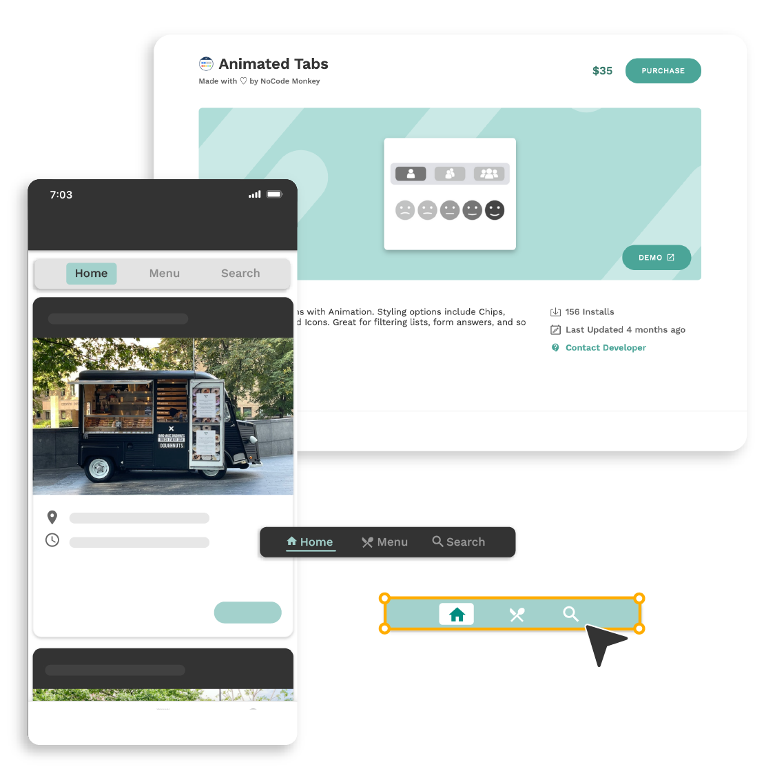 Button animations