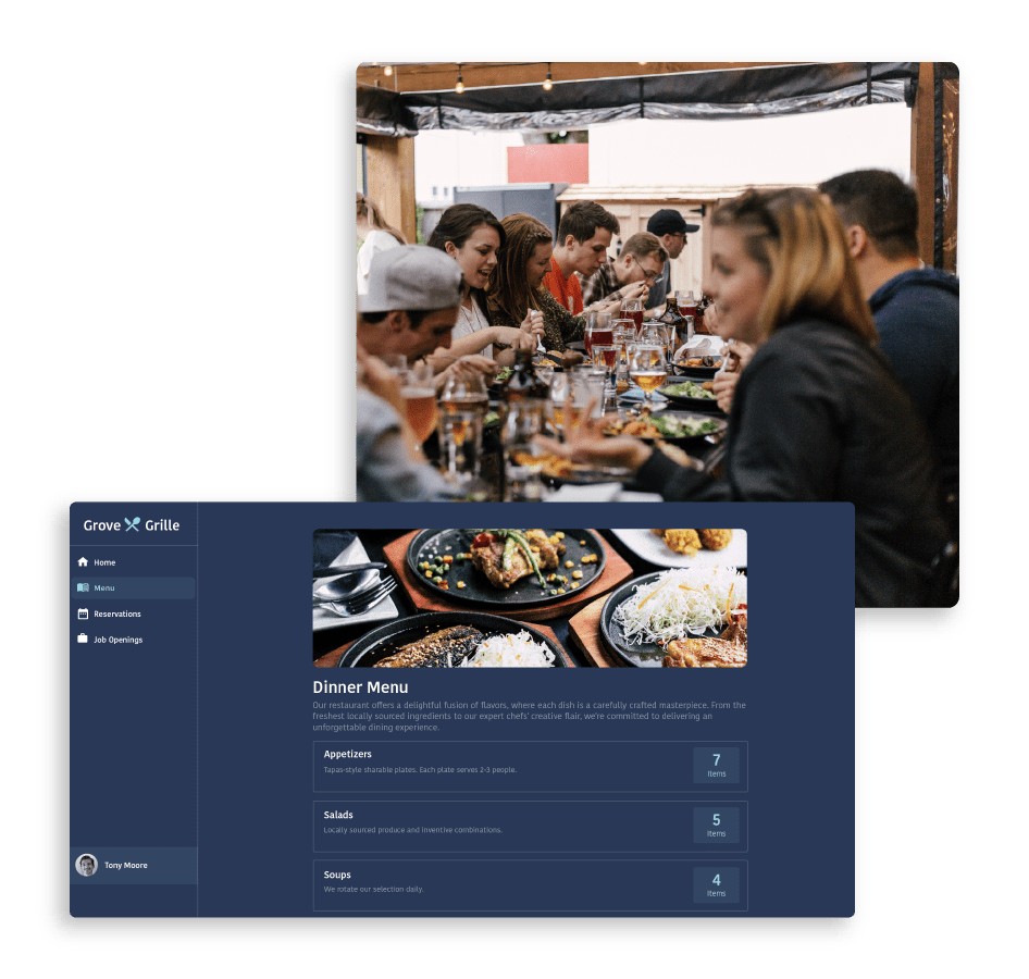 Create an app for your restaurant image
