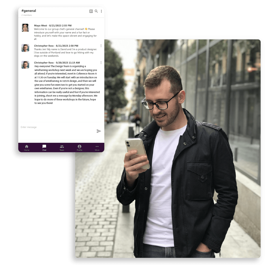 Gather insight into your unique community chat image