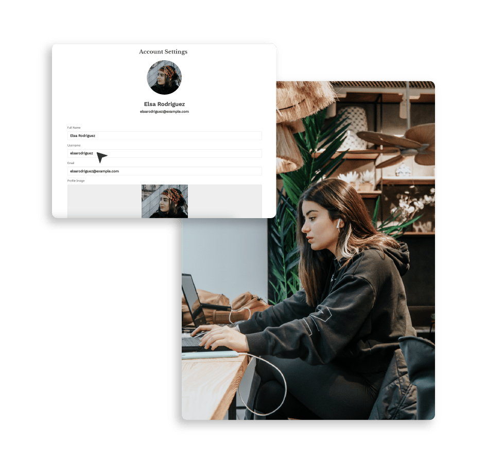 Update user information image