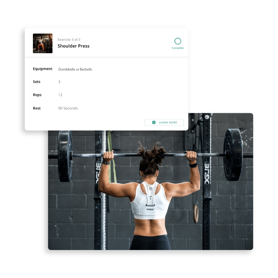 Add exercises, create routines, and assign to users image